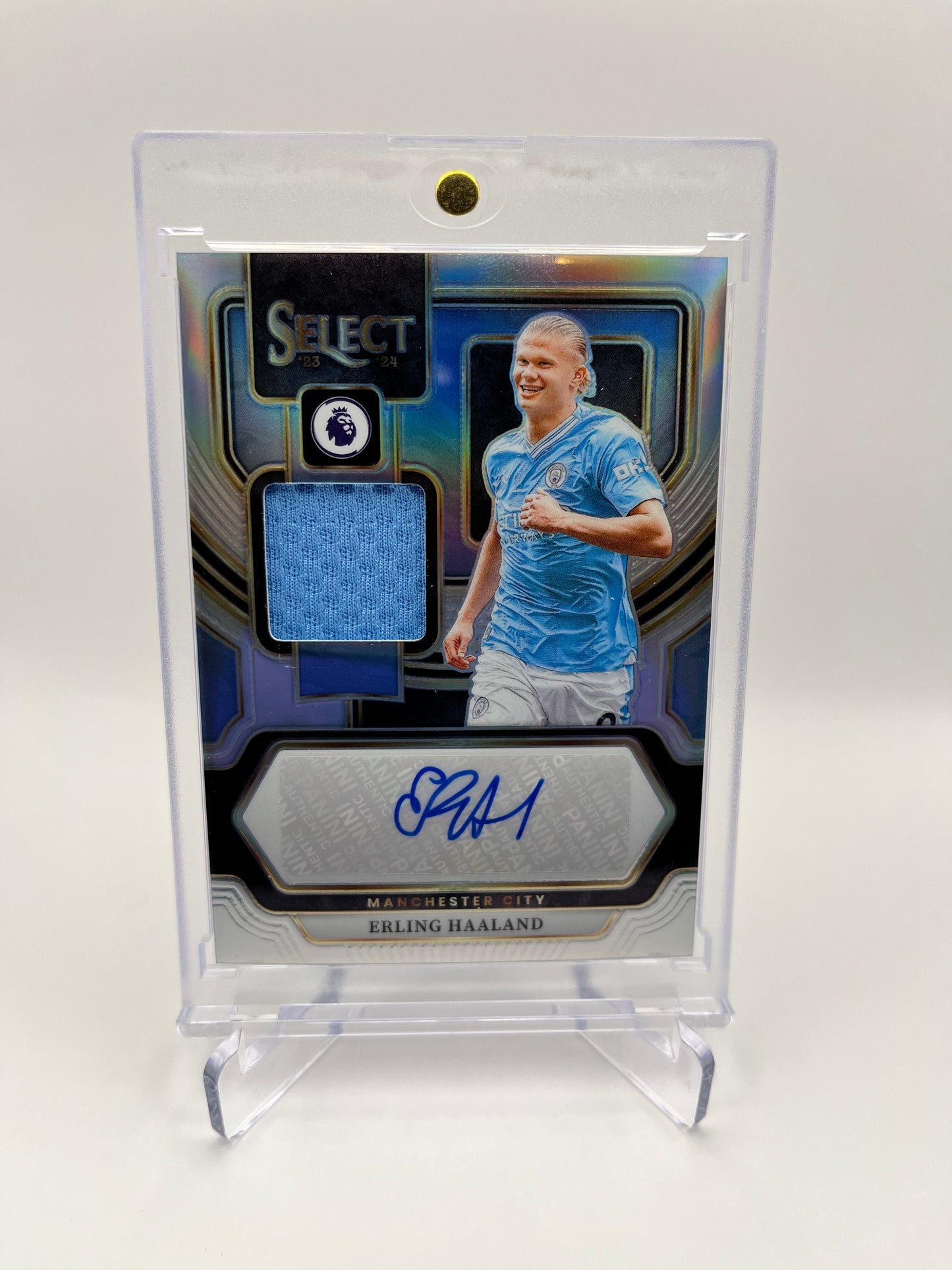 2023-24 Panini Select EPL Erling Haaland Signed Patch Auto Silver Memorabilia 🔥🔥