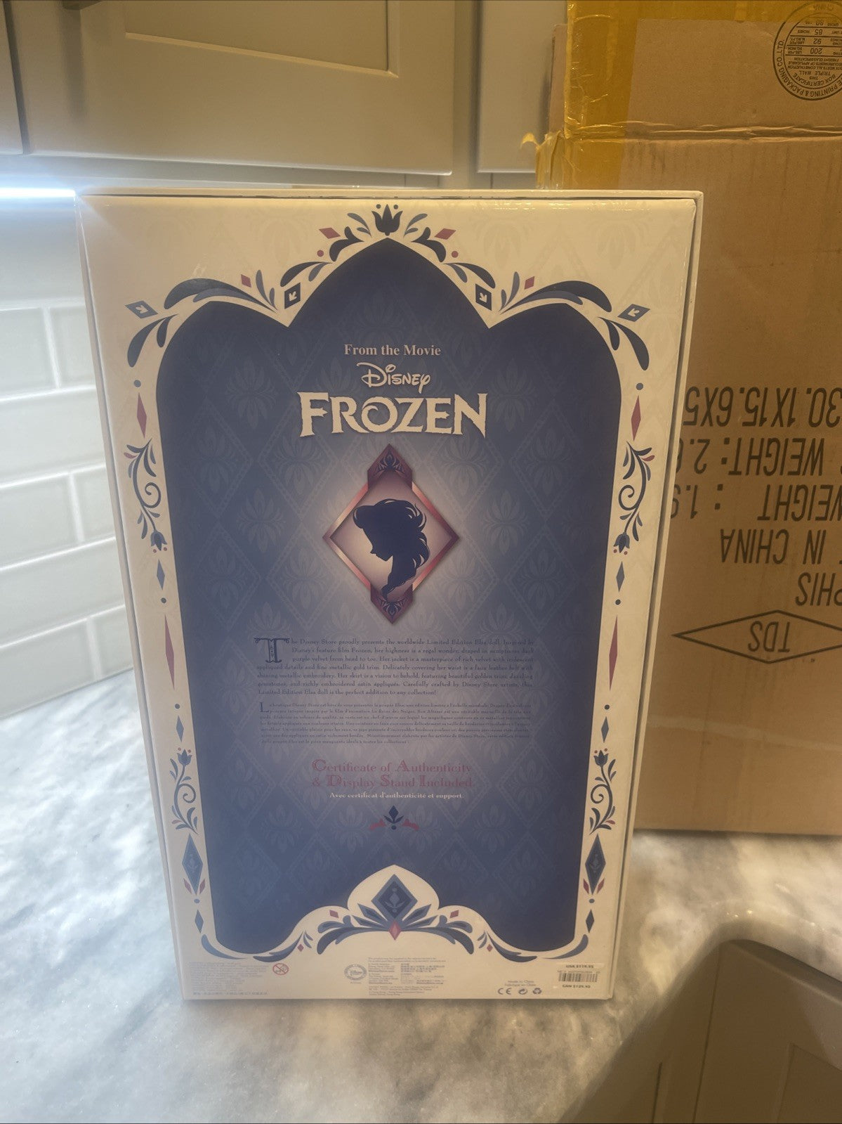 NEW Disney Store Frozen 17" Doll Queen Elsa Purple Regal Limited Edition 5000