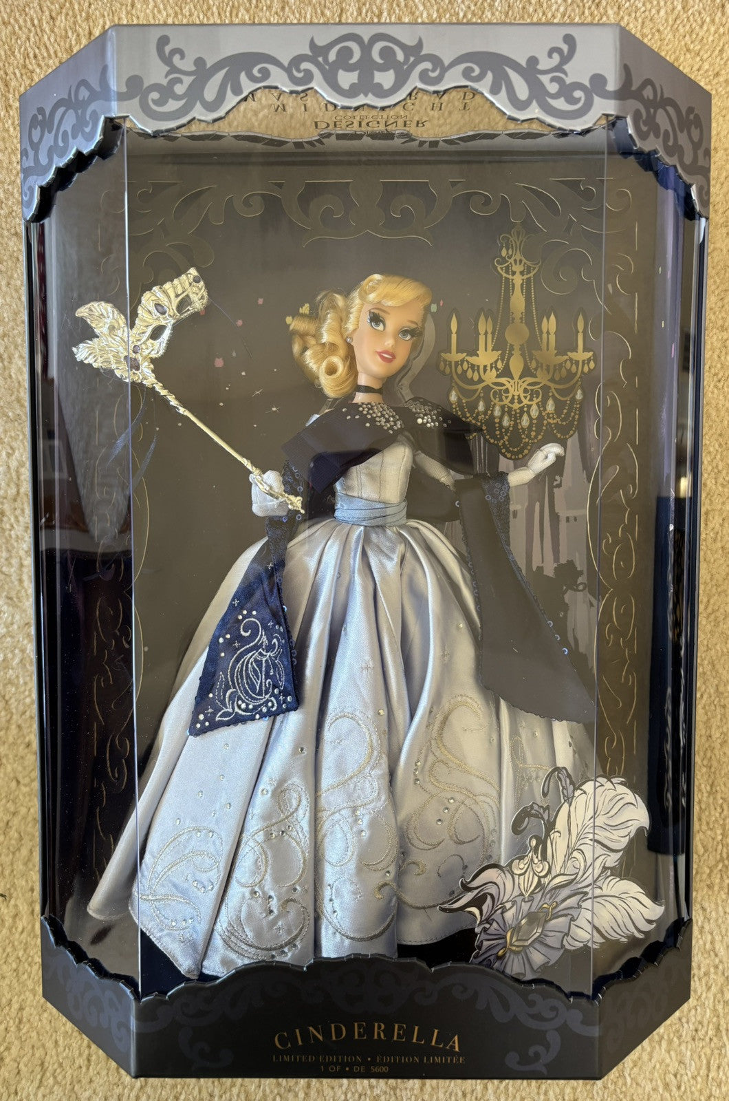 Disney Designer Collection🩵Cinderella Midnight Masquerade Limited Edition Doll