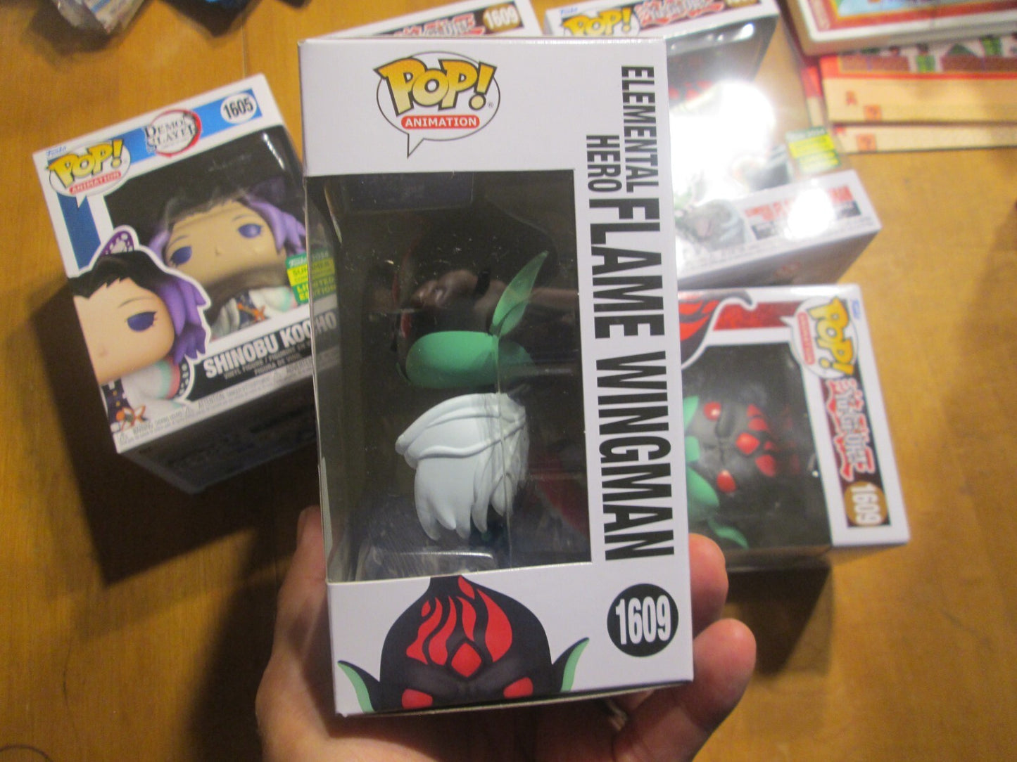 FUNKO POP YU-GI-OH ELEMENTAL HERO FLAME WINGMAN 1609 SDCC SHARED HOT TOPIC 2024