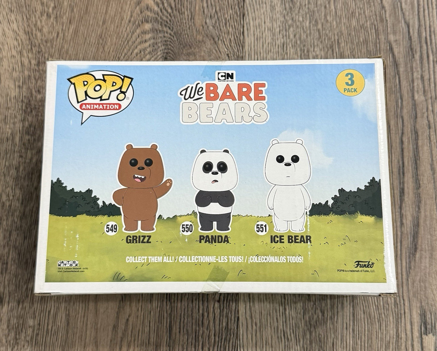 Funko Pop! We Bare Bears Grizz, Panda & Ice Bear 3 Pack Flocked Barnes & Noble
