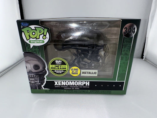 Funko Pop Digital Ultra Alien XENOMORPH GITD 344 Metallic 5000 pcs w/protector