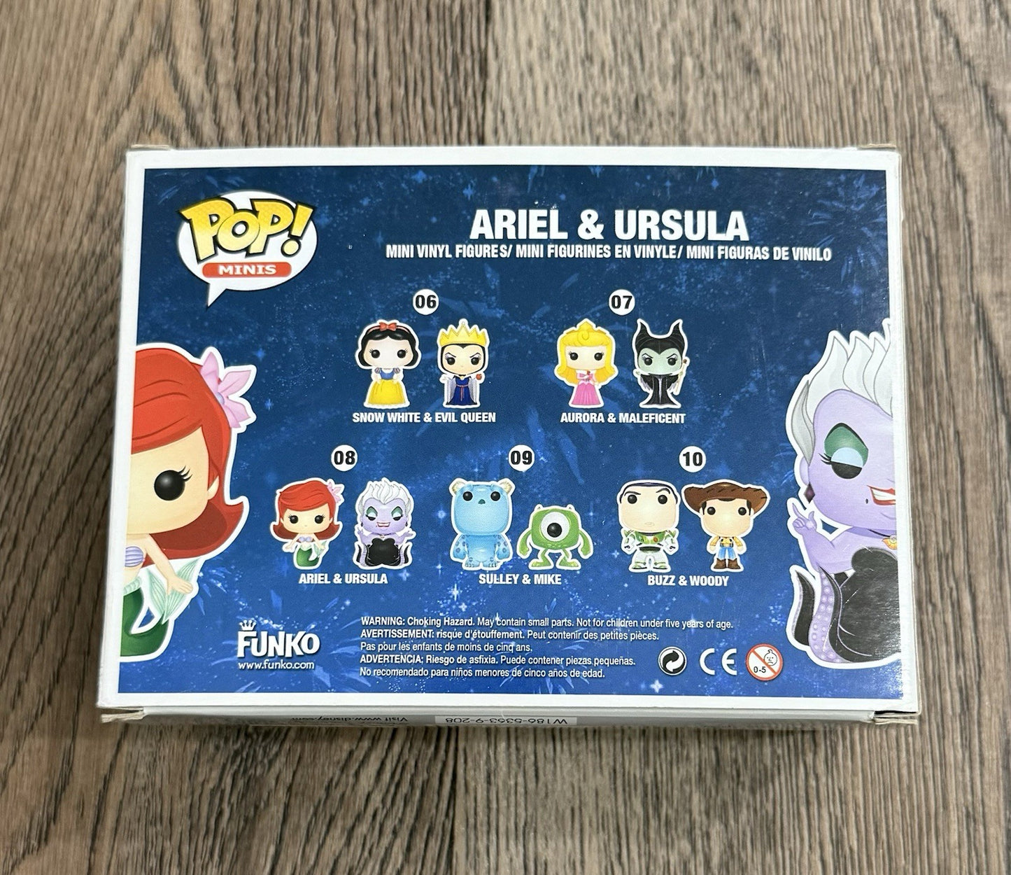 Funko Pop! Disney The Little Mermaid Ariel & Ursula 2 Pack Minis Vaulted DAMAGED