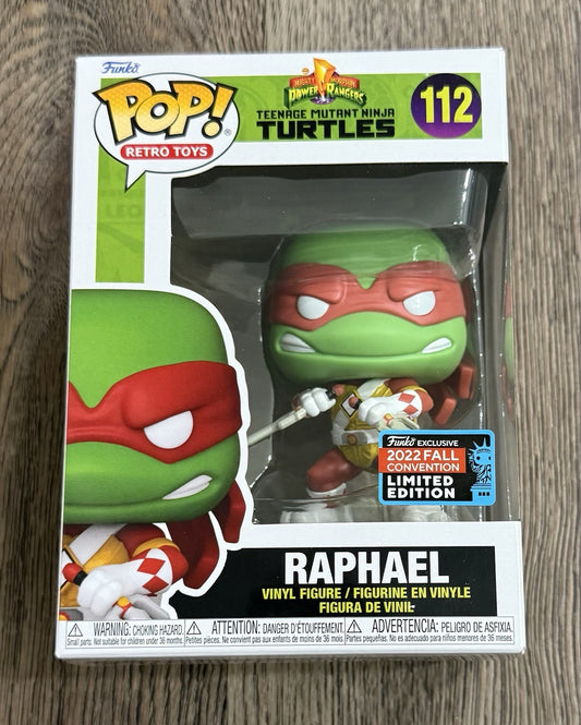 Funko Pop! TMNT X Power Rangers - Raphael #112 2022 Fall Convention Exclusive
