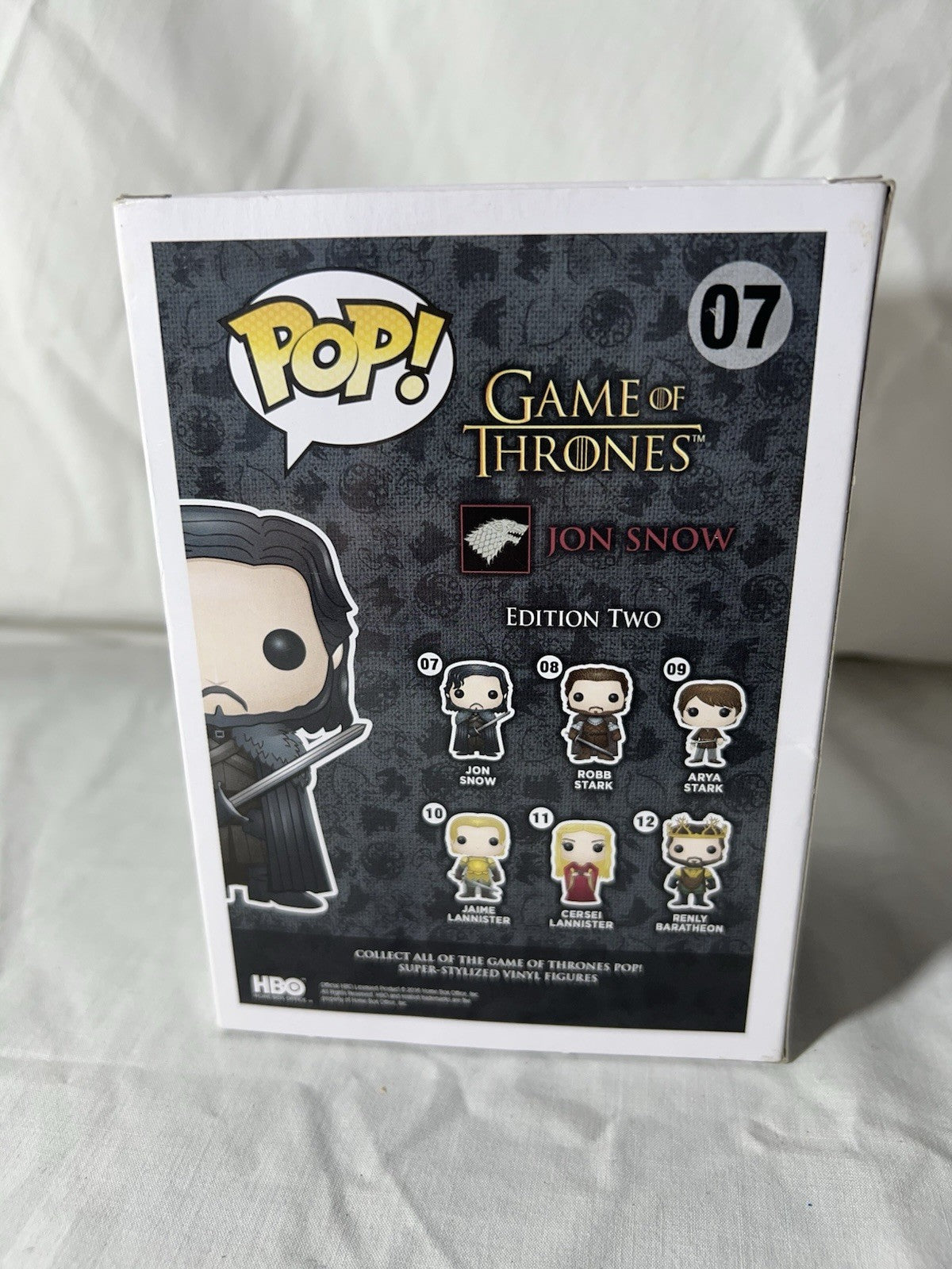 Funko Pop! Game of Thrones Jon Snow #07 Vinyl Figure Hot Topic Exclusive New A2