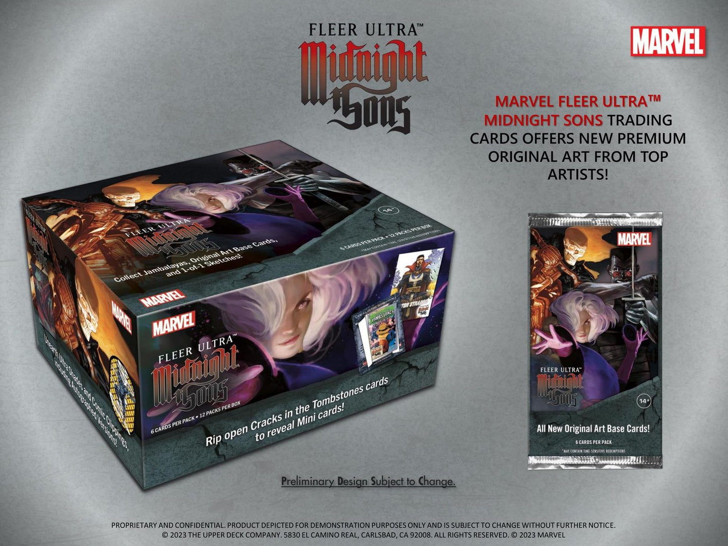 MARVEL FLEER ULTRA MIDNIGHT SONS TRADING CARDS HOBBY BOX (UPPER DECK 2023)