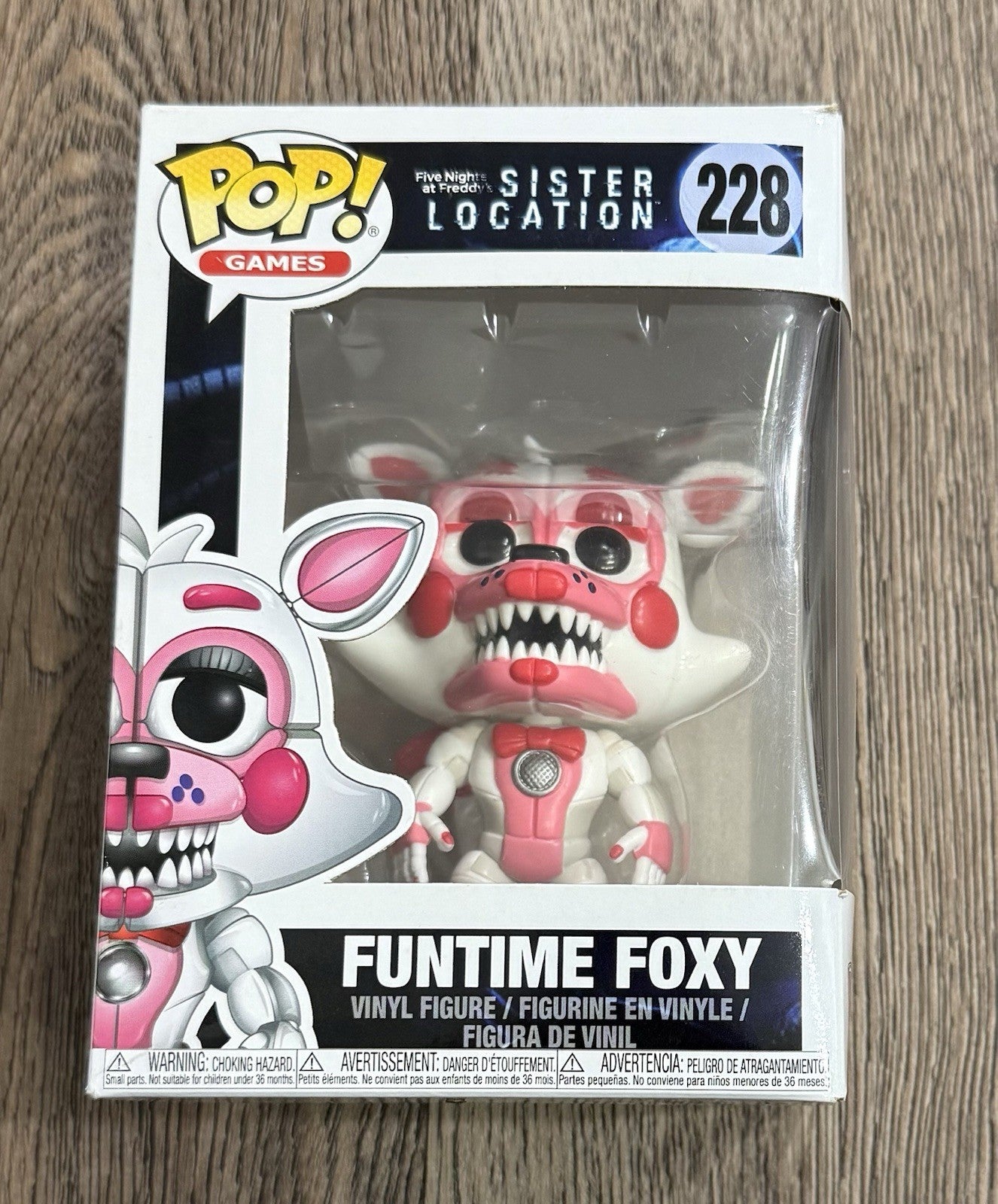 Funko Pop! FNAF Five Night’s At Freddy’s: Funtime Foxy #228 Vaulted Box Flaws