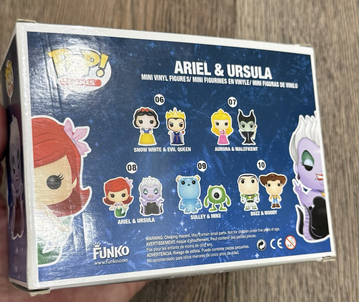 Funko Pop! Disney The Little Mermaid Ariel & Ursula 2 Pack Minis Vaulted DAMAGED