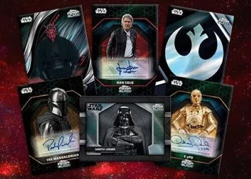 2024 Topps Chrome Black Star Wars Hobby Box Factory Sealed In Hand! Autos?