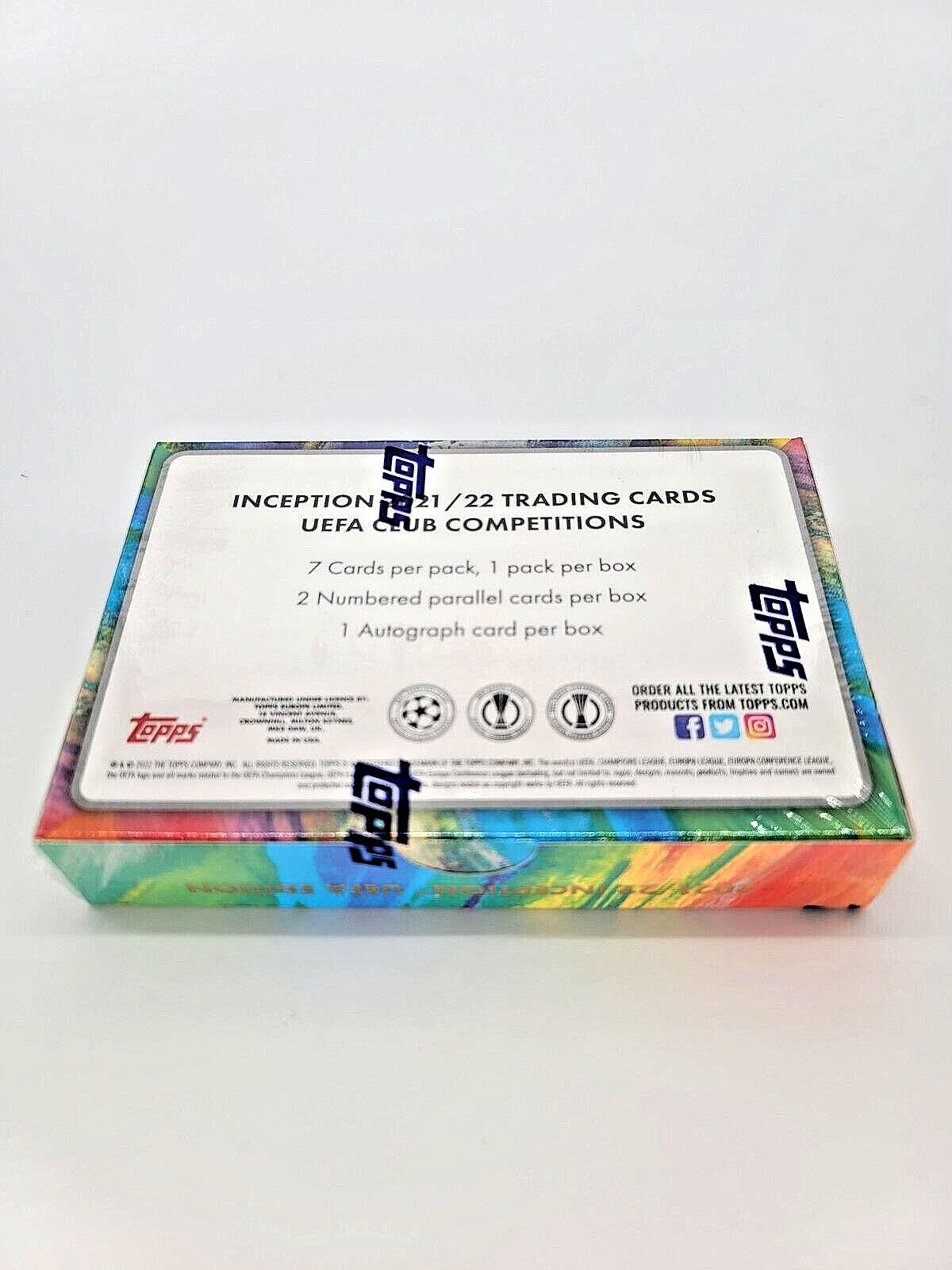 Topps 2021-22 Inception UEFA Club Competitions Soccer Hobby Box