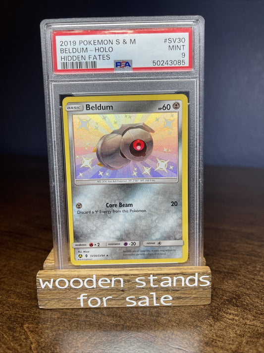 PSA 9 MINT Beldum SV30 Hidden Fates Holo Pokemon Card