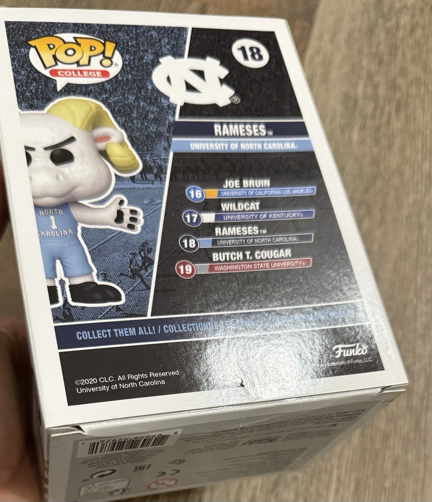 Funko Pop! NCAA North Carolina Tarheels - Rameses (Mascot) #18 See Photos
