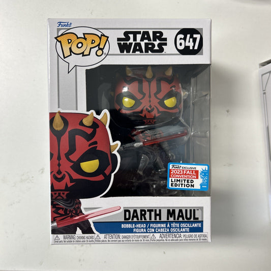 Funko Pop! Star Wars Dark Maul #647 NYCC 2023 Limited Edition