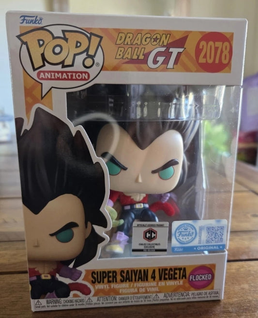 Funko Pop Super Saiyan 4 Vegeta Flocked Exclusive #2078