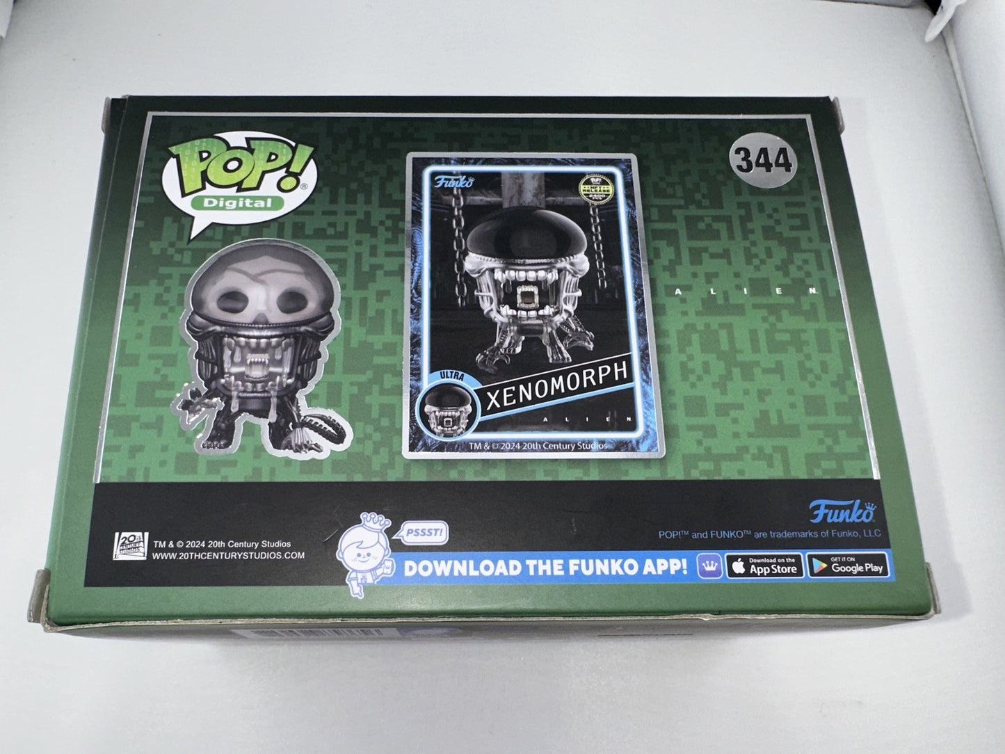 Funko Pop Digital Ultra Alien XENOMORPH GITD 344 Metallic 5000 pcs w/protector