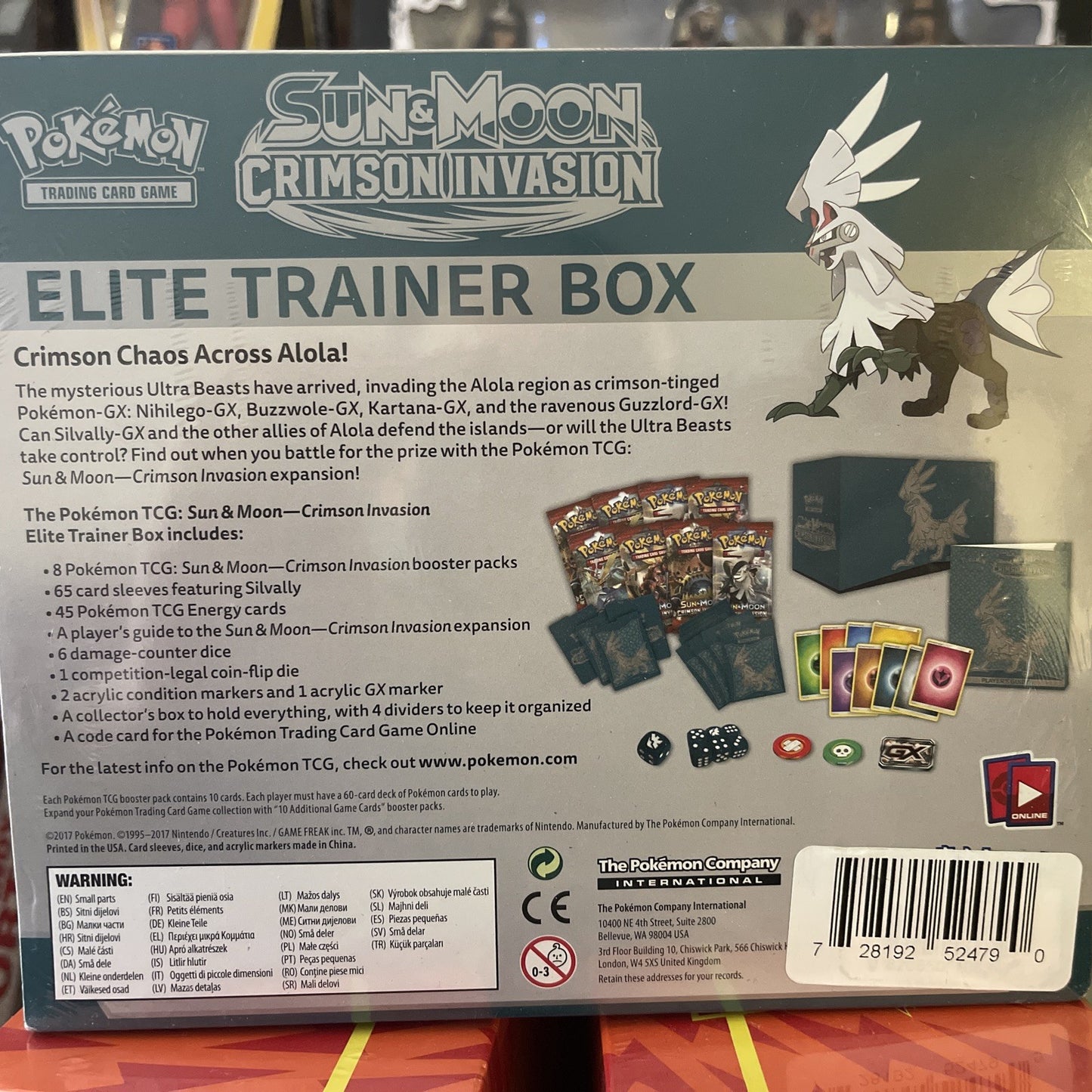 Pokémon TCG Sun And Moon Crimson Invasion Elite Trainer Box ETB Factory Sealed