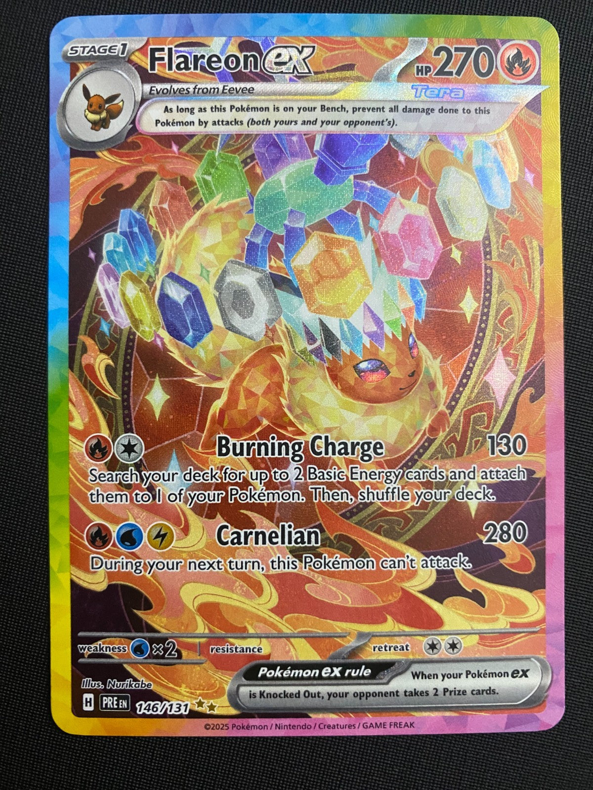 Flareon ex 146/131 Sv: Prismatic Evolutions Holo