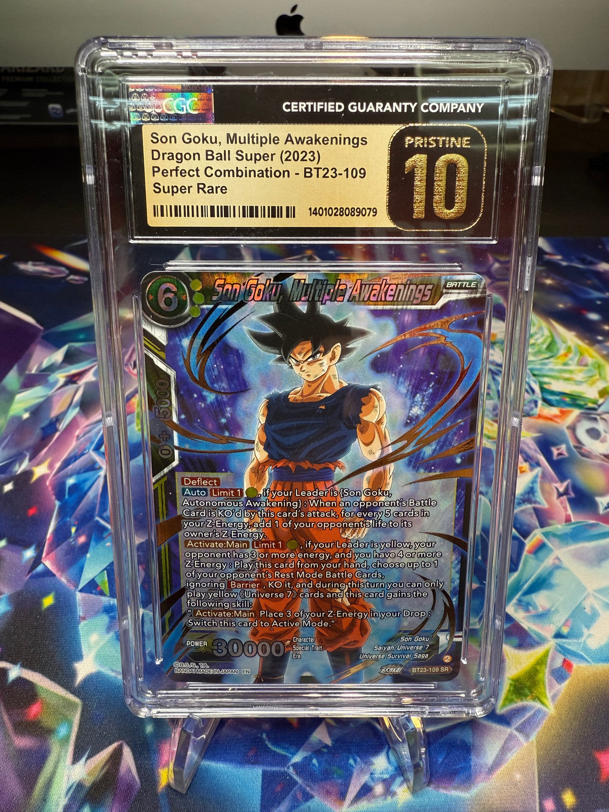 Son Goku, Multiple Awakenings Perfect Combination BT23-109 CGC PRISTINE 10