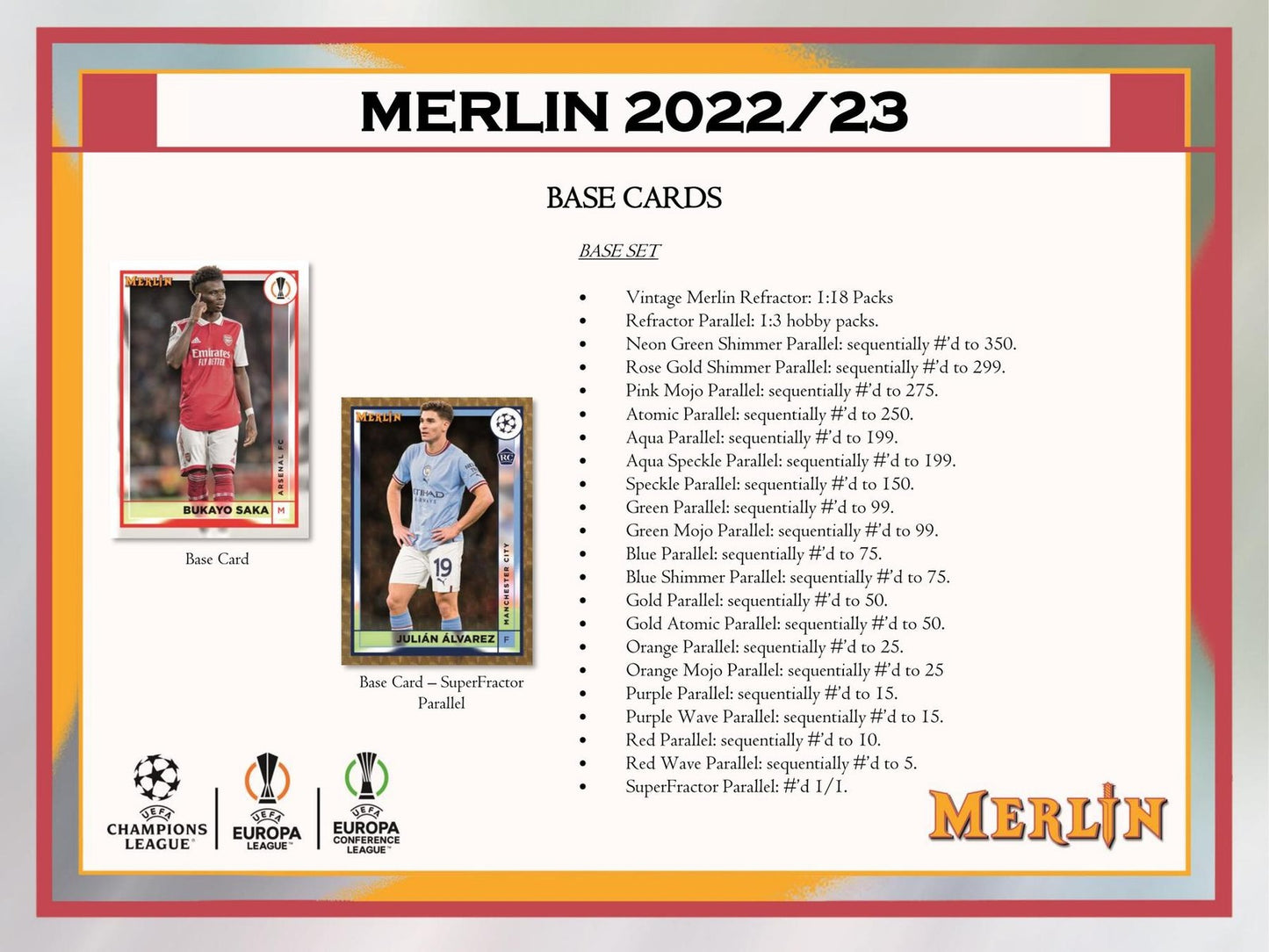 2022/23 TOPPS UEFA CLUB COMPETITIONS MERLIN CHROME SOCCER HOBBY BOX