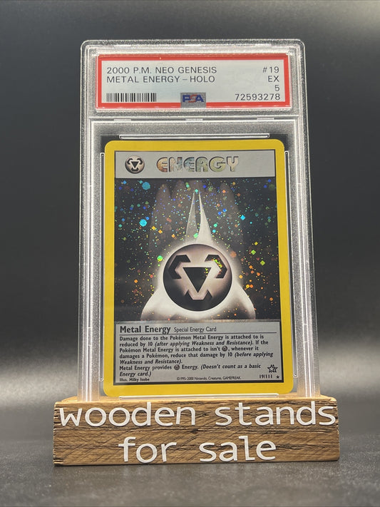 2000 Pokemon Neo Genesis Holo Metal Energy #19 PSA 5