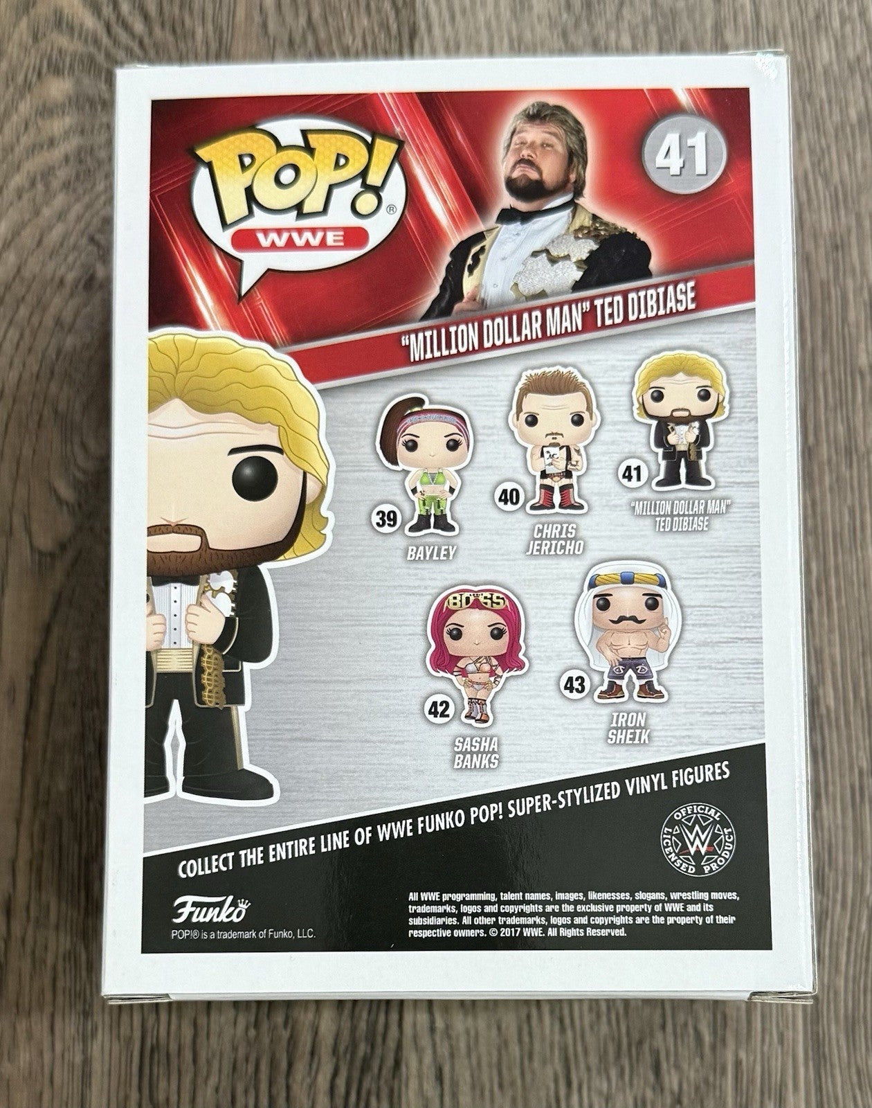Funko Pop! WWE Million Dollar Man Ted DiBiase #41 Signed JSA COA w/ Protector