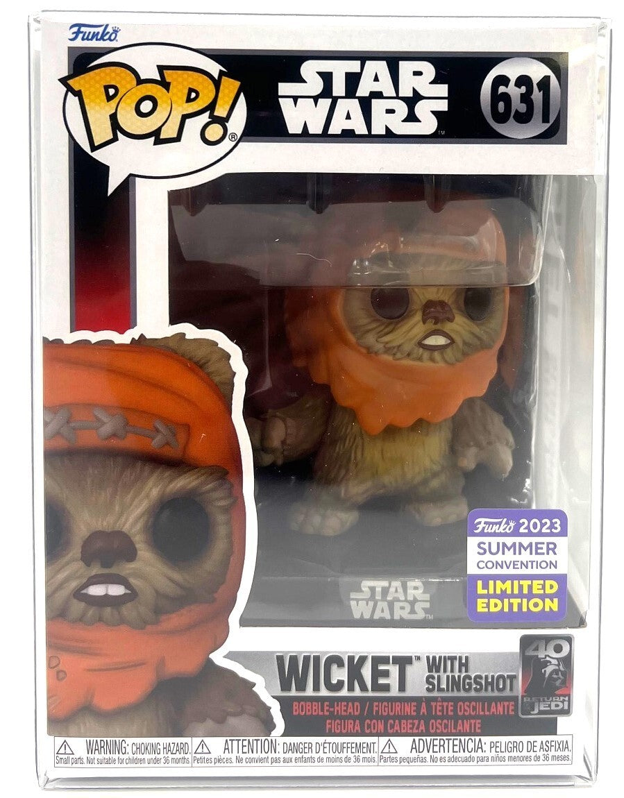Funko Pop Star Wars Wicket with Slingshot #631 Limited Edition Summer 2023