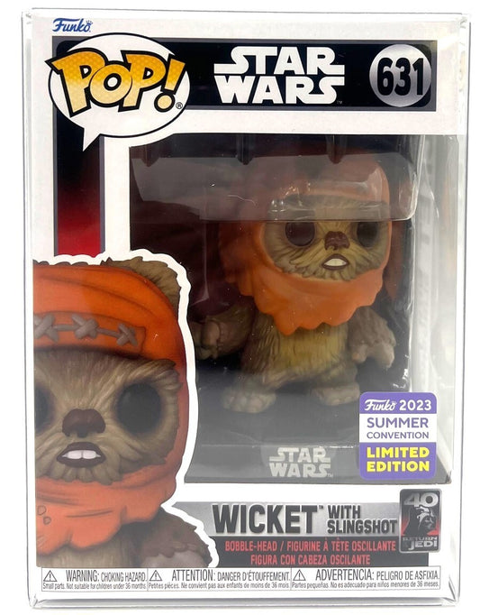 Funko Pop Star Wars Wicket with Slingshot #631 Limited Edition Summer 2023