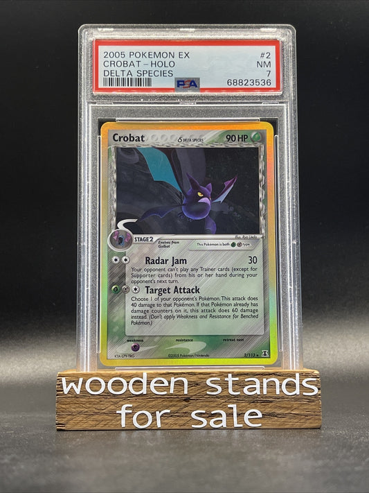 Pokemon 2005 EX Delta Species CROBAT Holo 2/113 - Graded PSA 7
