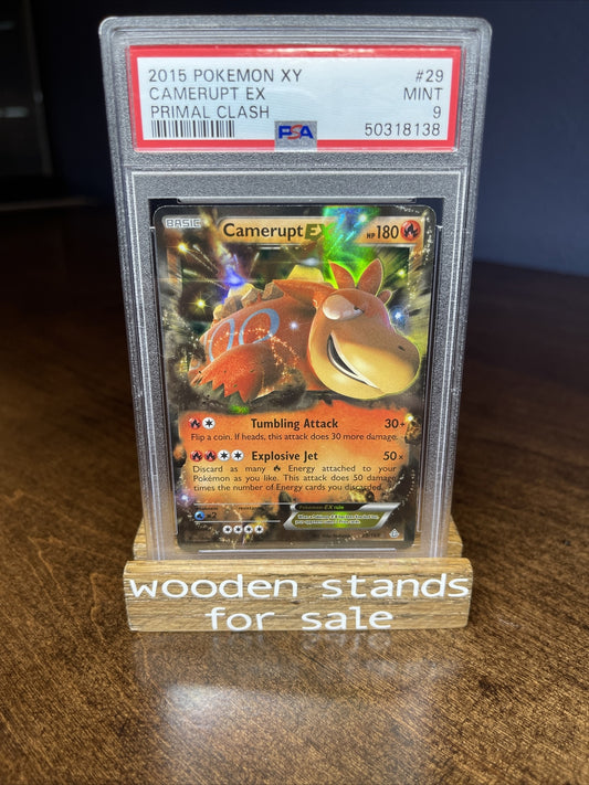 PSA 9 MINT Camerupt EX 29/160 XY Primal Clash Holo Pokemon Card
