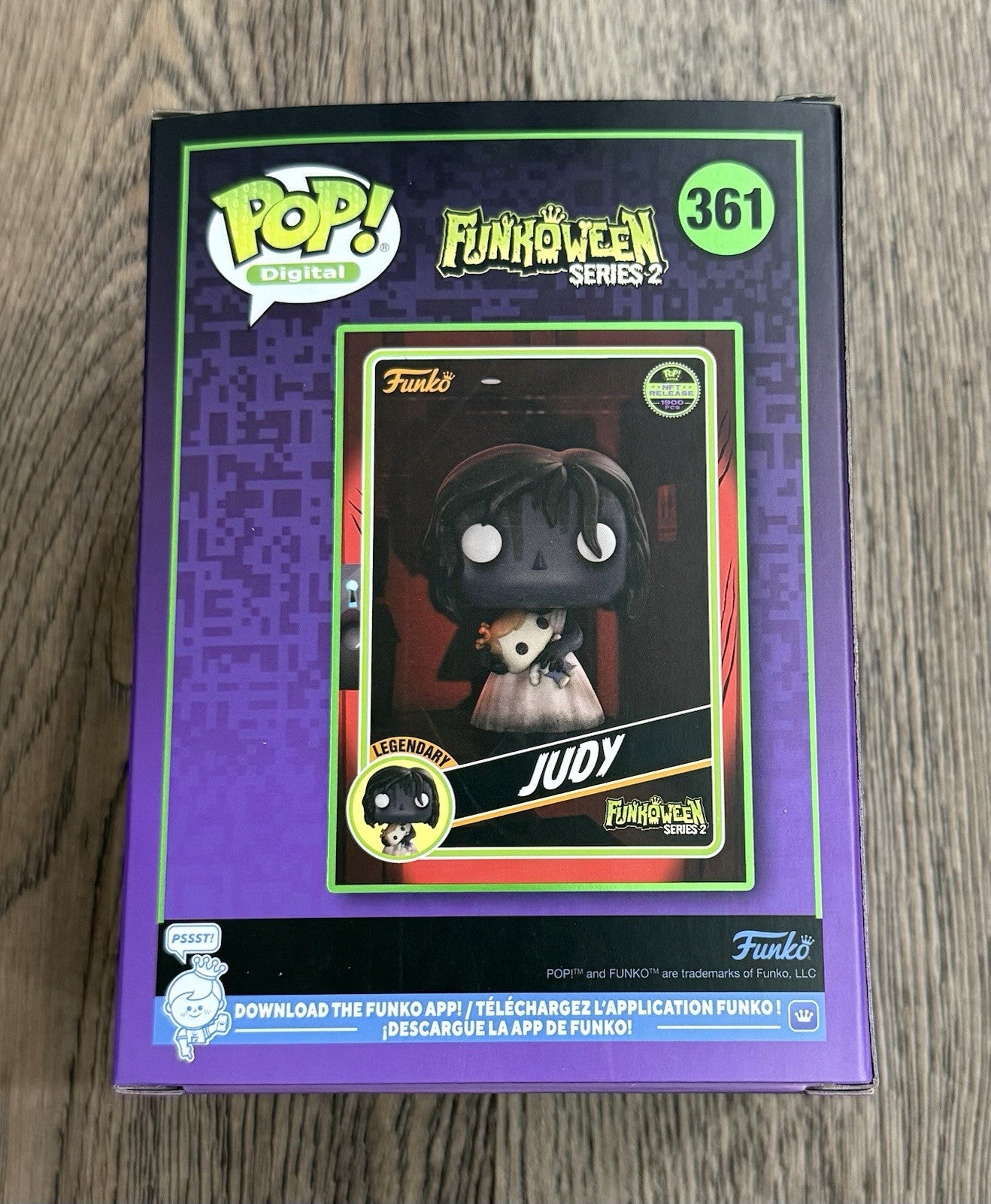 Funko Pop! Digital Funkoween- Judy #361 GITD Legendary LE 1900 w/ Protector