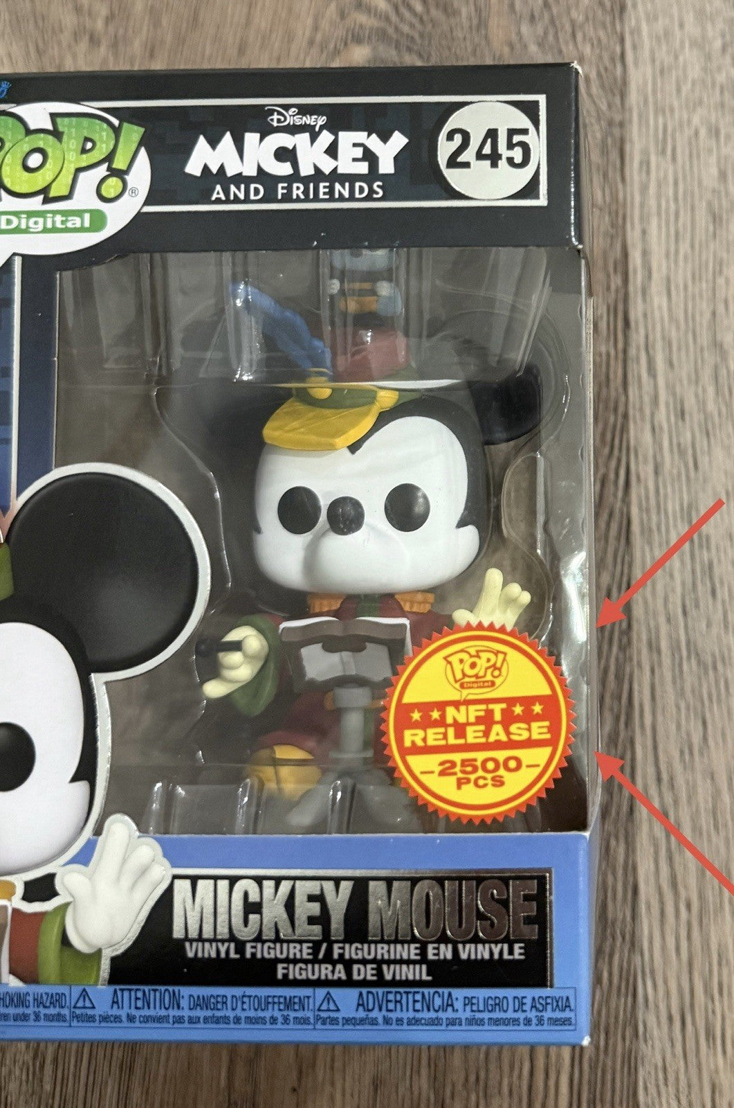 Funko Pop! Digital - Disney: Conductor Mickey #245 Royalty LE 2500 See Photos