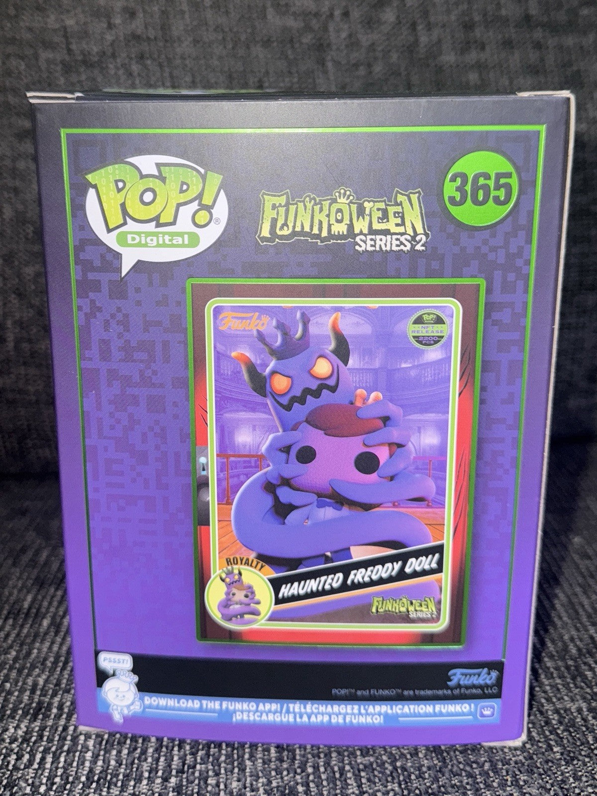 Funko Pop Digital Funkoween Series Haunted Freddy Doll Royalty Glow In Dark #365