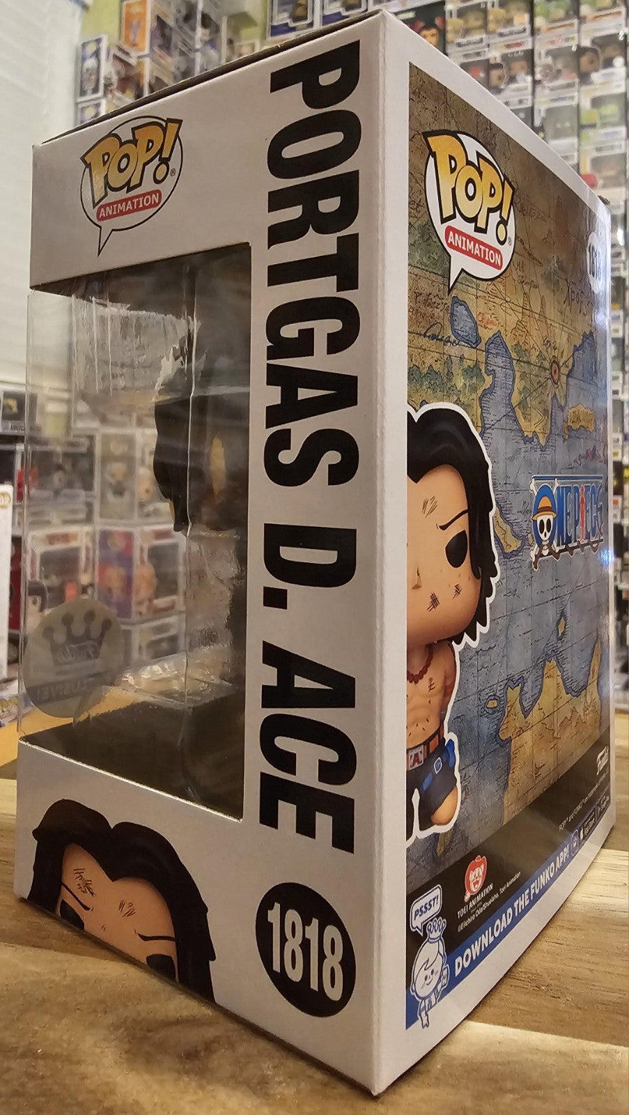 Funko Pop One Piece Portgas D. Ace #1818 Funko Shop Exclusive New Authentic