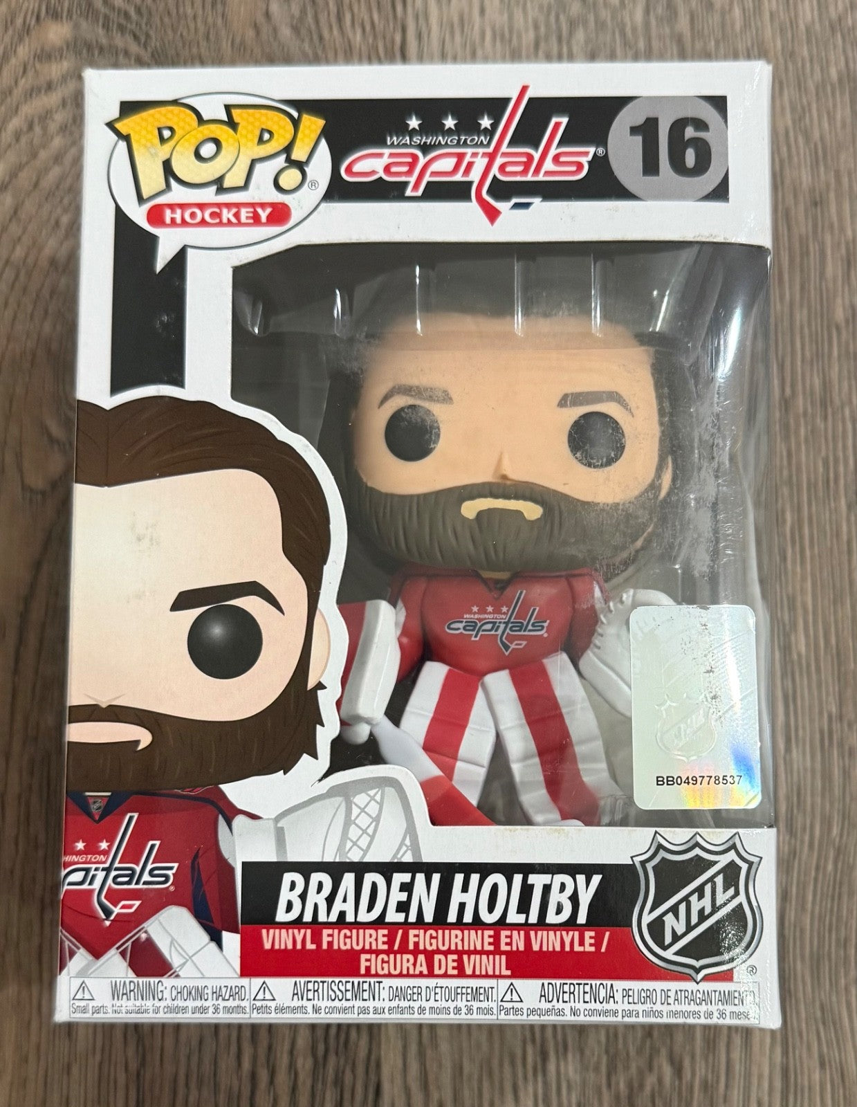 Funko Pop! NHL Hockey Washington Capitals Braden Holtby #16 Vaulted See Photos