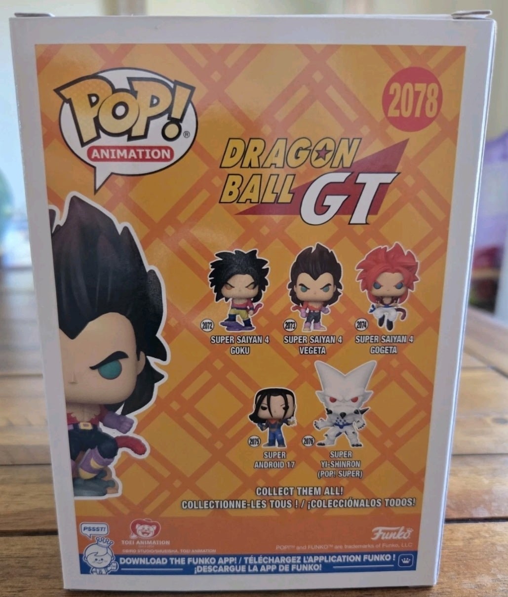 Funko Pop Super Saiyan 4 Vegeta Flocked Exclusive #2078