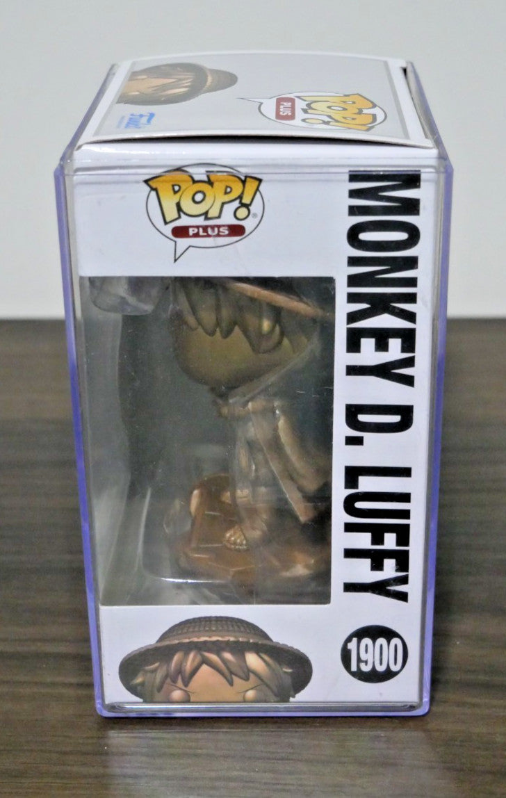 Funko Pop Plus One Piece Monkey D Luffy 1900 Statue Bronze Exclusive Figure