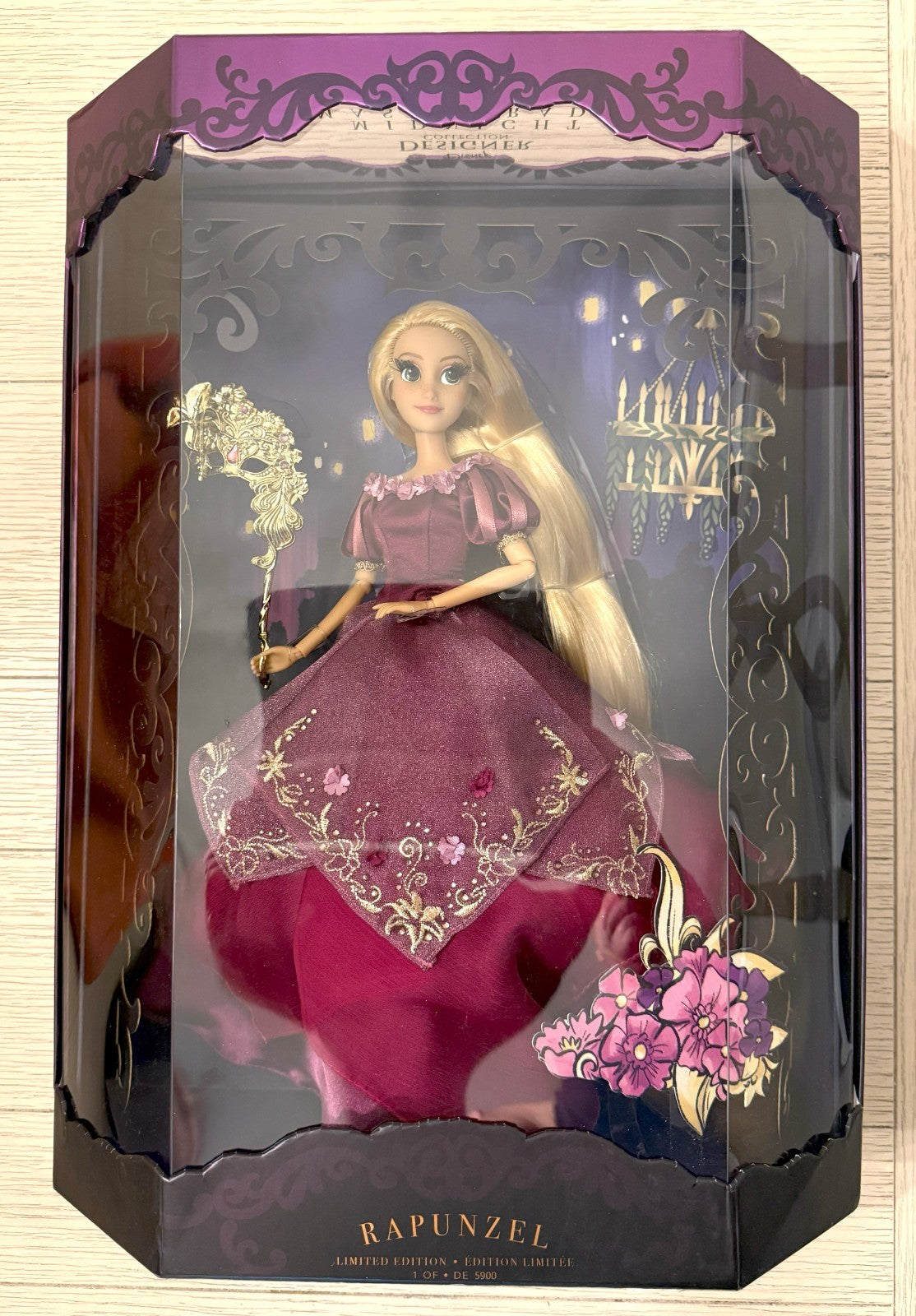 Disney Rapunzel Midnight Masquerade Designer Collection Doll LE New