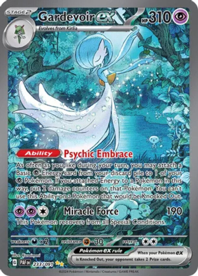 Pokemon: 1x Gardevoir ex - 233/091 - Special Illustration Rare - NM Paldean Fate