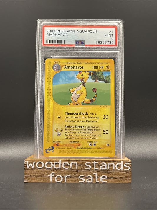 Ampharos 1/147 Aquapolis Non Holo Rare PSA 9