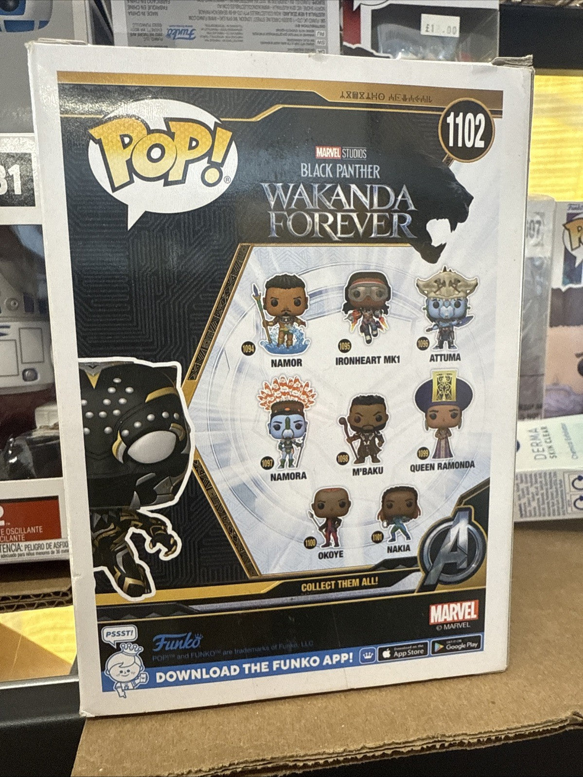 Black Panther #1102 Black Panther Wakanda Forever Funko Pop! Free Shipping