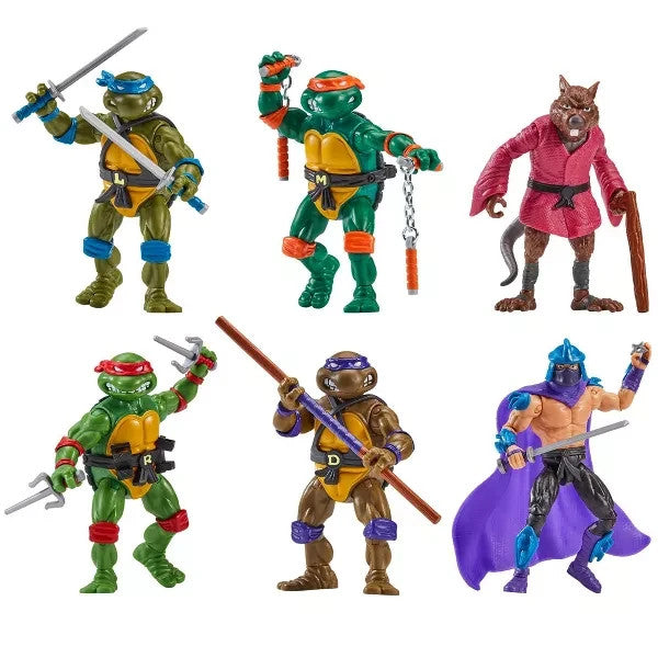 NEW! Playmates Teenage Mutant Ninja Turtles TMNT 1988 REMASTERED 6 FIGURE PACK