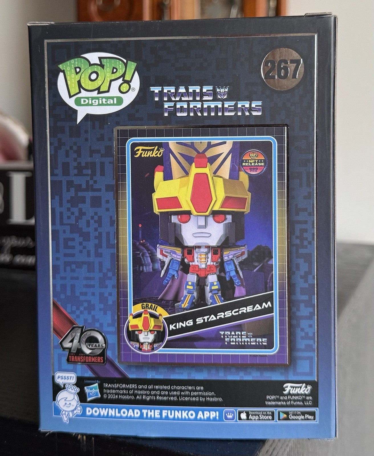 GRAIL Funko Pop Digital: KING STARSCREAM #267 Transformers Series 2 999 Pcs.