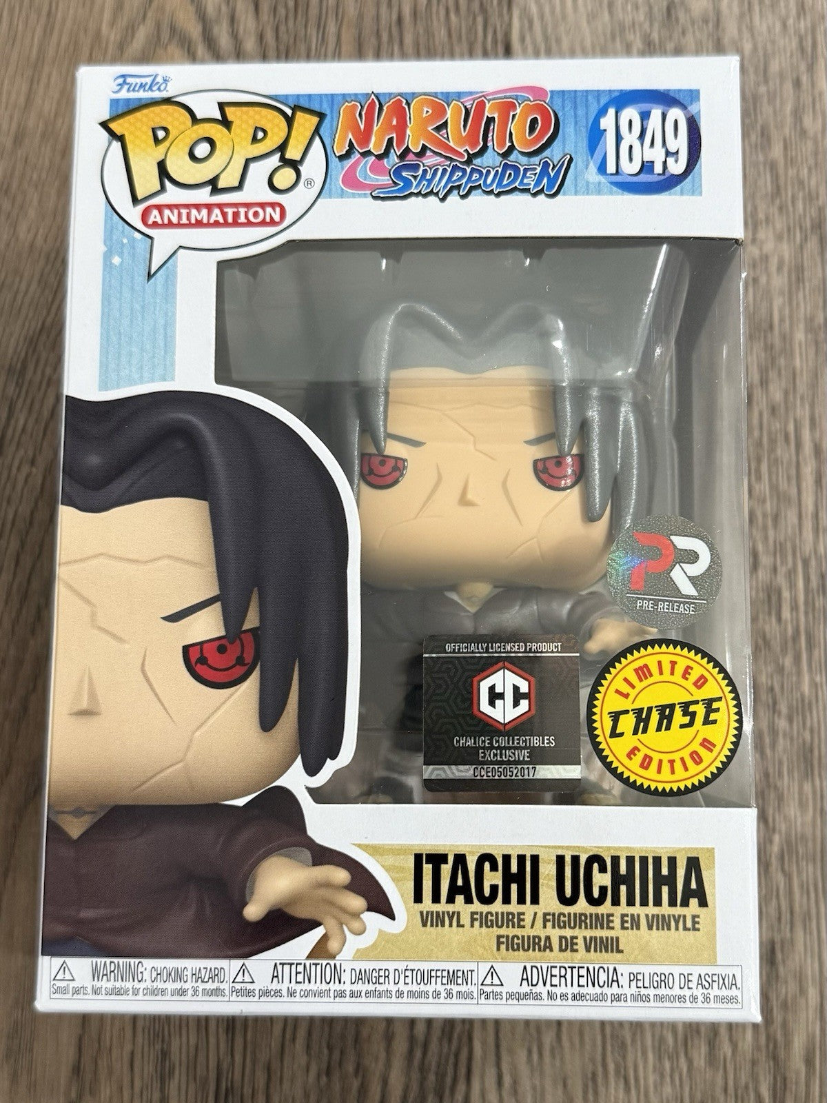 Funko Pop! Naruto - Itachi Uchiha #1849 CHASE Chalice Pre-Release Exclusive