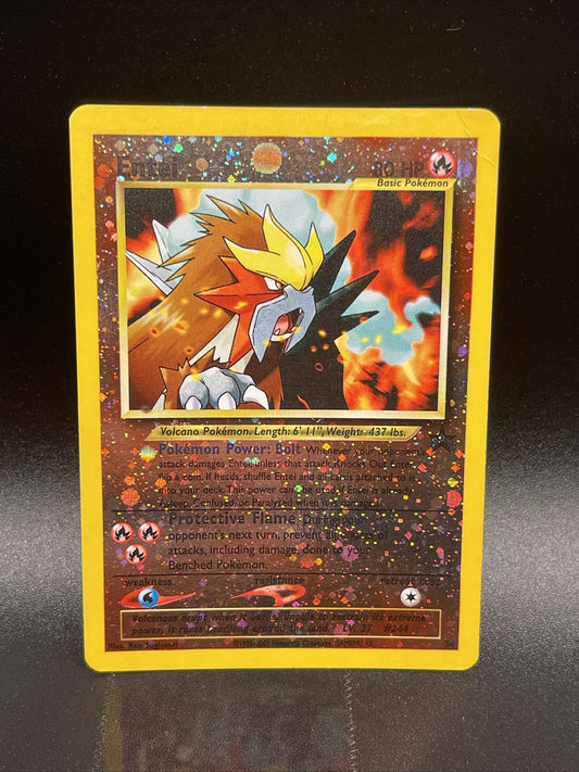 Pokémon TCG - Entei  - Wizards Black Star Holo Promo #34 - LP MP