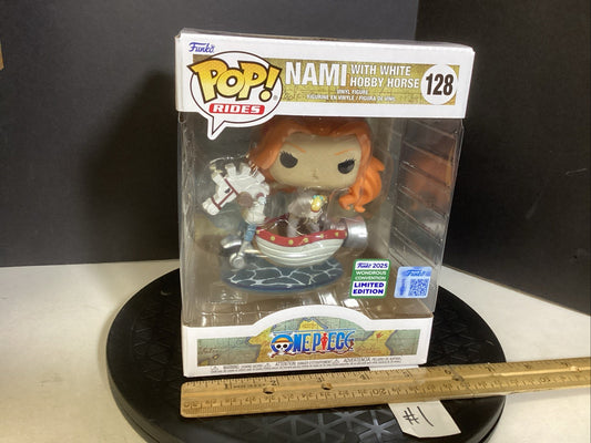 Funko Pop! Rides Deluxe: One Piece - Nami with White Hobby Horse - WonderCon #1