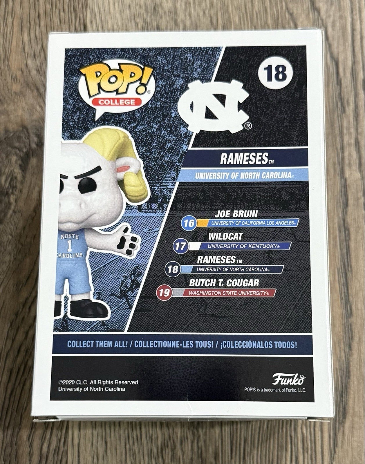 Funko Pop! NCAA North Carolina Tarheels - Rameses (Mascot) #18 See Photos