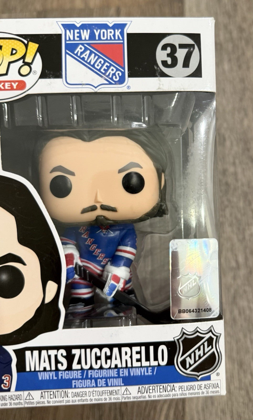 Funko Pop! NHL Hockey New York Rangers Mats Zuccarello #37 Vaulted See Photos