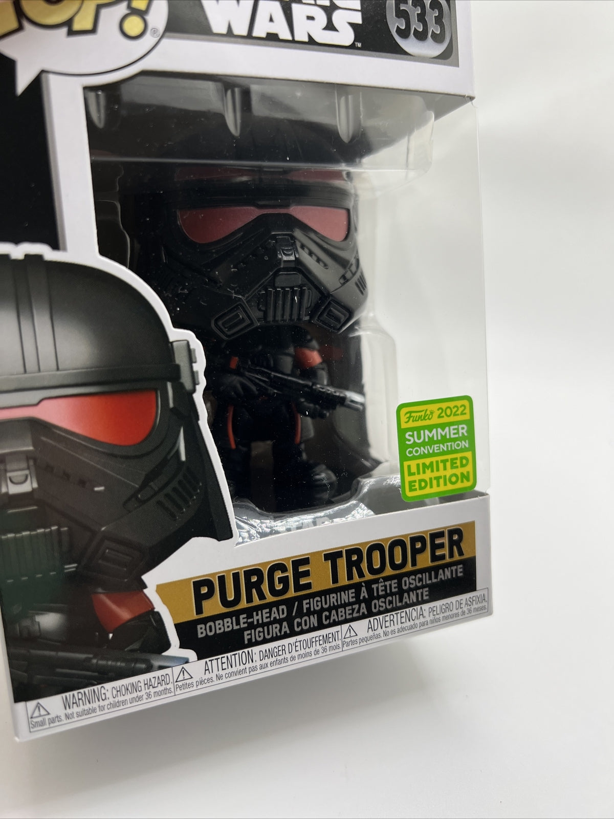 Funko Pop! Star Wars #533 Purge Trooper 2022 Summer Convention Limited Edition