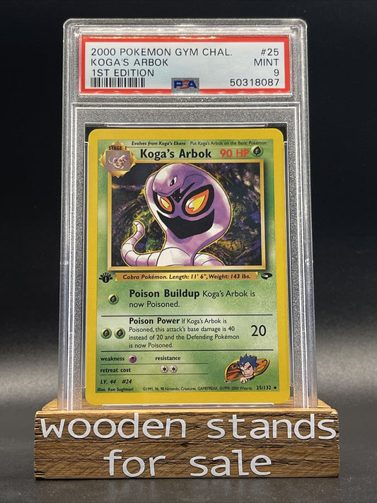 Pokemon 1st Edition Gym Challenge Koga’s Arbok Non-Holo 25/132 PSA 9 MINT WOTC