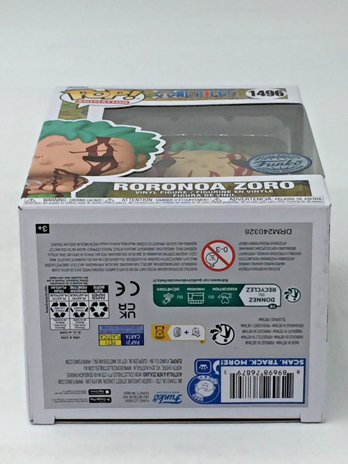 Funko Pop! Animation One Piece Roronoa Zoro #1496 SE Nothing happened W/PP